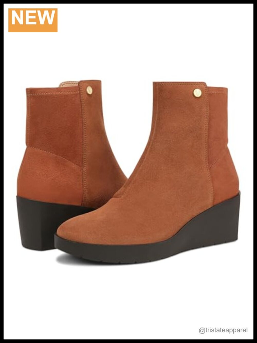 Vionic Skylar Women's Ankle Boots Wedge Bootie Arch Support Suede